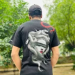 medussa printed t-shirt back